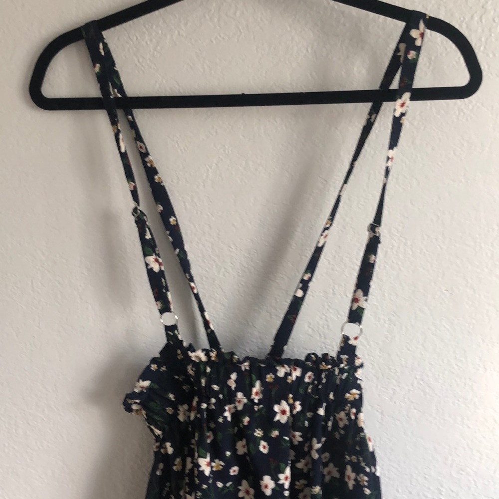 Pinafore style mini skirt